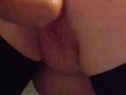 Double fisting her lovely huge gaping pussy 3/16
