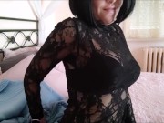 it's not easy to touch yourself with handcuffs 15/16