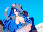【エロゲーコイカツ！】VTuber 天宮こころ3DCG巨乳アニメ動画(バーチャルYoutuber)[Hentai Game Koikatsu! Amamiya Kokoro(Anime 3DCG 13/16