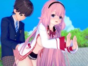 【エロゲーコイカツ！】VTuber 周央サンゴ3DCG巨乳アニメ動画(バーチャルYoutuber)[Hentai Game Koikatsu! Suo Sango(Anime 3DCG Video)] 12/16