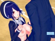 【エロゲーコイカツ！】VTuber 音霊魂子3DCG巨乳アニメ動画(バーチャルYoutuber)[Hentai Game Koikatsu! Otodama Tamako(Anime 3DCG 8/16