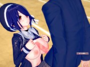 【エロゲーコイカツ！】VTuber 音霊魂子3DCG巨乳アニメ動画(バーチャルYoutuber)[Hentai Game Koikatsu! Otodama Tamako(Anime 3DCG 9/16