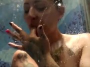 He likes it in the shower ... 14/16