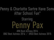 Young Lesbian Penny Pax Rims Her Classmate Charlotte Sartre! 1/16