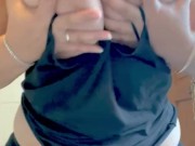 Stripping down showing my tits off for you  7/16