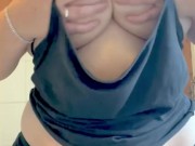 Stripping down showing my tits off for you  8/16