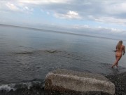 Russian Nude Girl on The Nude Beach on Black Sea 4/16