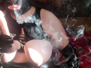 Relaxing And Smoking Fucking My Fat Cunt While The Husband Is At Work 1/16