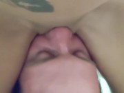 Sitting my perfect pussy on his face 10/16