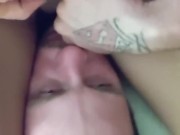 Sitting my perfect pussy on his face 15/16