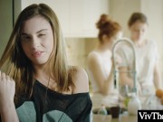 Sexy brunettes expertly lick each others pussy and finger each other 2/16