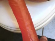 Dildo fucked to hard orgasm!! 16/16