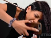 STUCK4K. Getting in trouble didnt stop the curvy beauty from hooking up 5/16