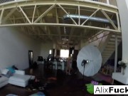 Gorgeous Big Tittied Blonde Playing In Her Cut Offs 13/16