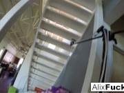 Gorgeous Big Tittied Blonde Playing In Her Cut Offs 14/16