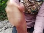 Handjob hart im Wald 16/16