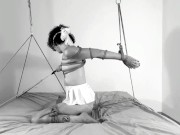 TITS Bondage & Crotch rope: Your struggle makes you cum HARDER 15/16