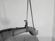 TITS Bondage & Crotch rope: Your struggle makes you cum HARDER 5/16