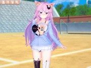 [Hentai Game Koikatsu! ]Have sex with Big tits Vtuber nyatasha nyanners.3DCG Erotic Anime Video. 1/16