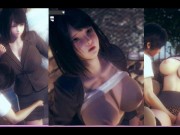 【エロゲハニーセレクト2リビドー】個性清楚な巨乳OLエッチング3DCG動画Hentai Game Honey Select 2 Japanese big tits girl
