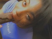 Cutie girl with pretty eyes take bbc down her wet throat sloppy blowjob  2/16