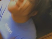 Cutie girl with pretty eyes take bbc down her wet throat sloppy blowjob  6/16