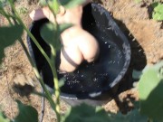 Country girl gets down and wet on the farm 11/16