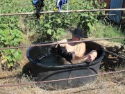 Country girl gets down and wet on the farm 14/16