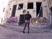 Llegó la policía y nos arrestó por escándalo público - Sexo duro en una fábrica abandonada 2/16