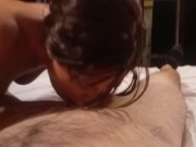 Amazing fruit roll up POV blowjob cum in her mouth 6/16