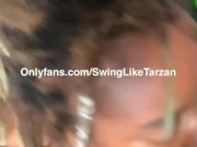 Ebony Slut DeepThroats BBC & Takes Cumshot on FaceTime 7/16