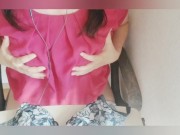 【人妻チャットオナニー】ブラを脱いで服の上から乳首をいじって最後は盛大にイっちゃうイケナイ奥様【ブログ見てね♪】 8/16