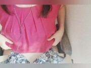 【人妻チャットオナニー】ブラを脱いで服の上から乳首をいじって最後は盛大にイっちゃうイケナイ奥様【ブログ見てね♪】 9/16