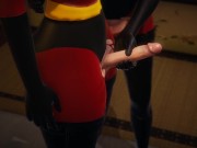 Helen Parr gets creampied by her futa clone - The Incredibles Inspired 3/16