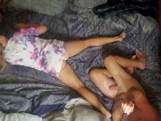 Amateur creampie View from above  hot fuck session  moaning  sexy small feet 1/16