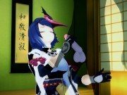GENSHIN IMPACT Kujou Sara unstoppable sex session (3D HENTAI) 1/16