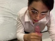 Big Boobs Redhead Latina Secretary Swallows Big dick and then Rides it 8/16