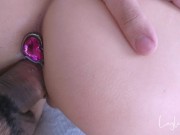 Hot Babe Gets Horny With Her Anal Plug 6/16