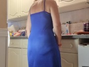 Chorizo Wank - Horny In The Kitchen - Spicy Sausage Orgasm - British Mature MILF Food Dildo 16/16
