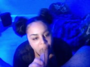 Big Tit Latina Sucks Big Cock Sloppy 4/16