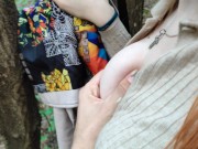 Красивая цыпочка попалась в лесу 11/16