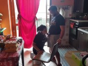 After shopping, he puts her on sheep 6/16