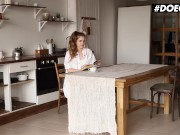 DOEGIRLS - Naughty Babe Mary Rock Hot Clit And Pussy Rubbing In The Kitchen 2/16