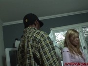 Emma with her Hot Beach Bod gets Fucked by Two Black Rods 1/16