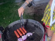 Toot Wars: Meat Meat's Booty BBQ PREVIEW (Face Farts, Strip Tease, Schoolgirl Role-play) 2/16