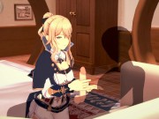 GENSHIN IMPACT JEAN passionate day off (3D HENTAI) 1/16