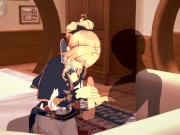 GENSHIN IMPACT JEAN passionate day off (3D HENTAI) 2/16