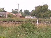 curvy hot chocolade milf outdoor banged by taxi driver 3/16