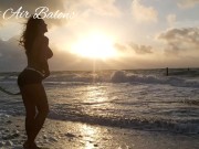 Babe wanted to swim in a sea but got fucked 4/16