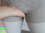 Cum in My panties and Yoga Pants - JizzyJane Horny Babe 8/16